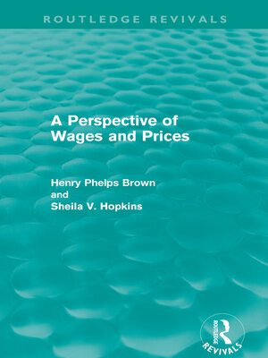 cover image of A Perspective of Wages and Prices (Routledge Revivals)